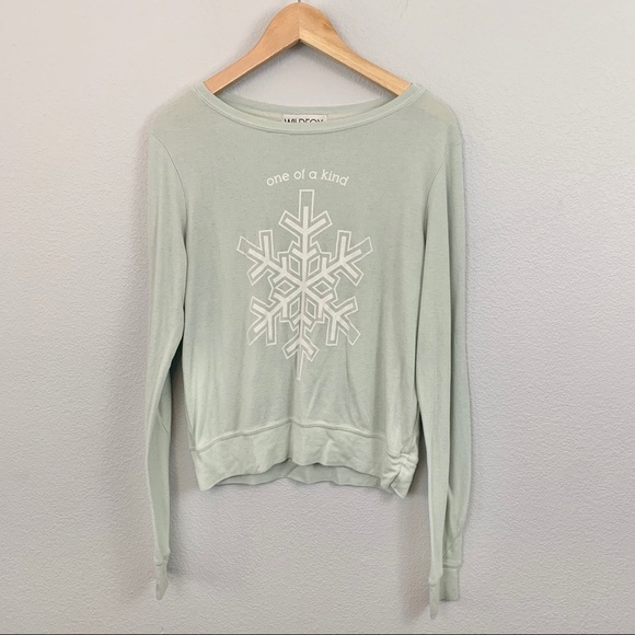 Wildfox One of a a Kind Snowflake Sweatshirt - Picture 1 of 3